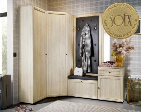 Прихожая Оскар-7А Дуб Сонома (Ш-1319+2069| В-2088|Г-386 мм)