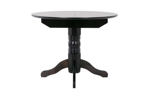 Стол раздвижной с круглой крышкой венге