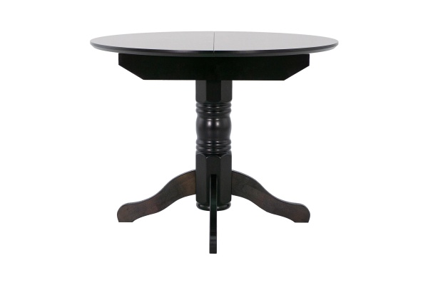 Стол раздвижной с круглой крышкой венге