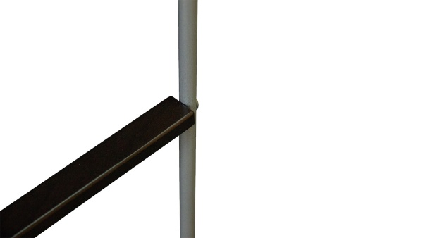 Вешалка Костюмная Верисия Венге/Металлик (Ш-450 мм x В-1050 мм x Г-230 мм)