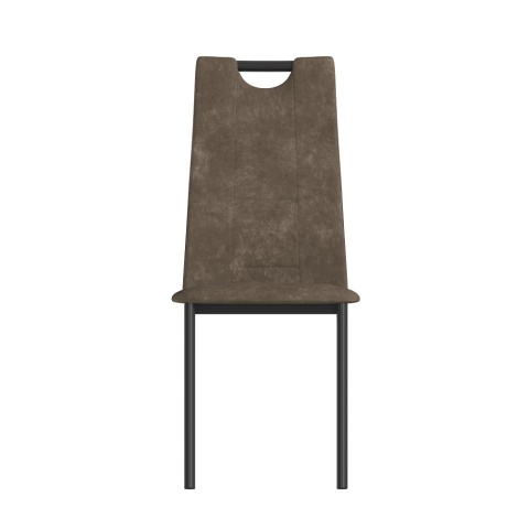 Комплект стульев Орлеан (4 шт), черный велюр коричневый