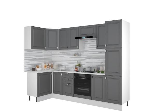 Кухонный Гарнитур Елена МДФ 1200 х 2850 мм/Разные Цвета